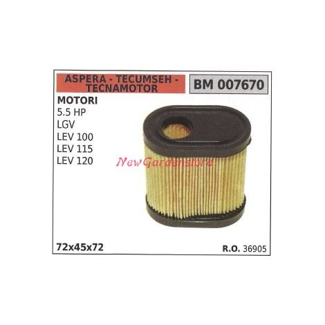 Filtro aria ASPERA motore rasaerba tosaerba tagliaerba 5.5 HP LGV 007670