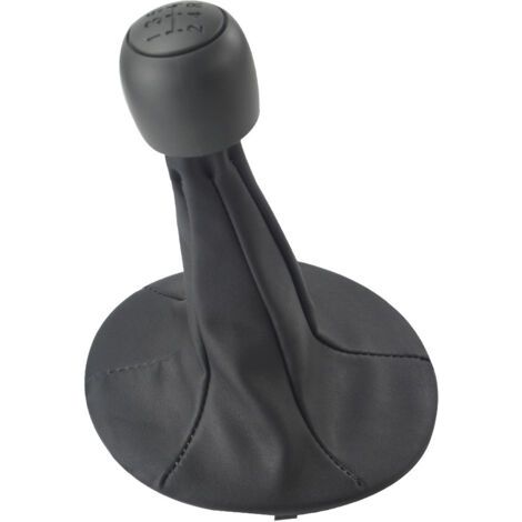 2pcs pièces auto modifiées tête de levier de vitesse avec couvercle de levier de vitesse en cuir PU pour FIAT PANDA 2003-2012 (1/5)