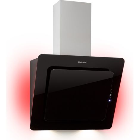 Klarstein – Hotte aspirante inclinée 60cm – Débit d'air 595m³/h – Écran tactile – Éclairage LED – Filtre aluminium lavable – Silencieuse 63dB (1/5)