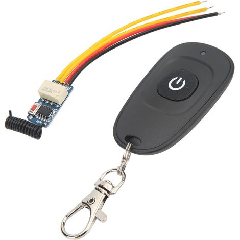 Mini-Relais-Fernbedienung 433,92 MHz mit Verzögerung, Sender/Empfänger, DC 3,5 V–12 V (1/5)