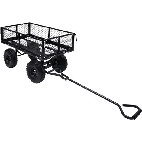 Carrello a Mano da Giardino Nero 250 kg vidaXL 584918 (1/5)