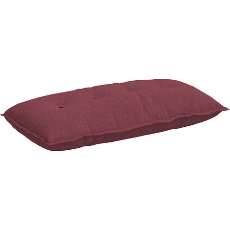 Back Pillow Wine Red 100 x 19 x 50 cm Fabric vidaXL