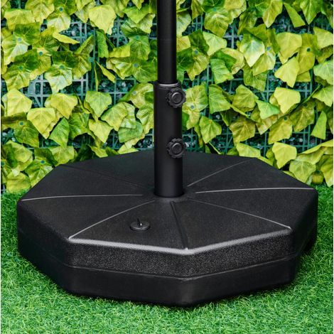 pied de parasol base lestable 38 48 mm HDPE noir OKMYHOME (1/4)