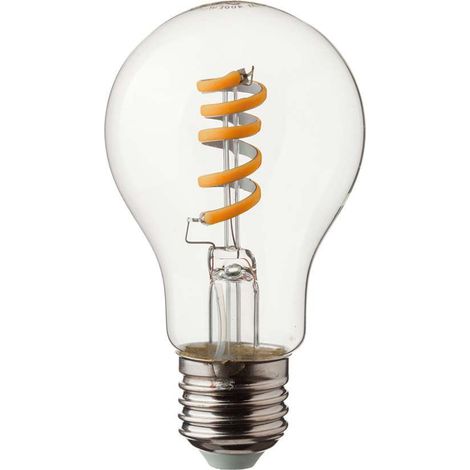 V-TAC LED-Lampe E27 4W 100LM/W A60 Spiralfaden Warmweiß