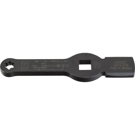 Clé à frapper TX avec 2 surfaces de frappe 2872-E18 E18 HAZET (1/4)