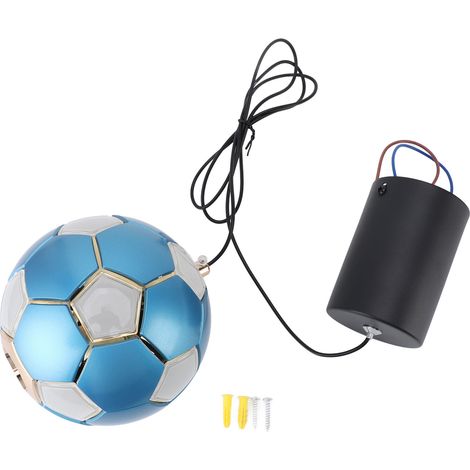 Ortviai Suspension LED en forme de ballon de football pour chambre, salon ou bureau – lumière chaude, 100-265 V, bleu (1/5)