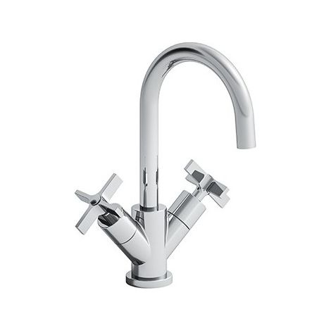 Mélangeur Lavabo Cross Road Monotrou + Vidage Chrome - CRISTINA ONDYNA CR22651