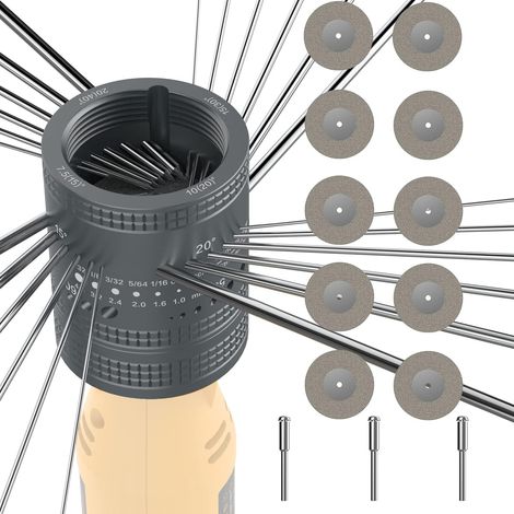 Tête de meulage pour soudage TIG (Tungsten Inert Gas), outil de soudage TIG, avec rainure de coupe, 6 tailles (1/5)