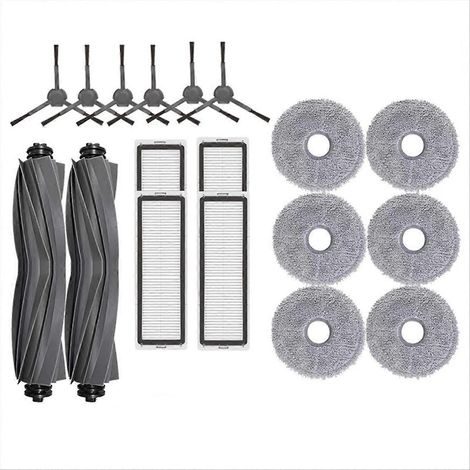 18 pièces pour Bot L10 Prime brosses principale/latérale filtre HEPA chiffon de lavage (1/5)