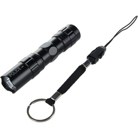Mini lampe de poche Torche Camping Poisson LED Submersible Noir (1/5)