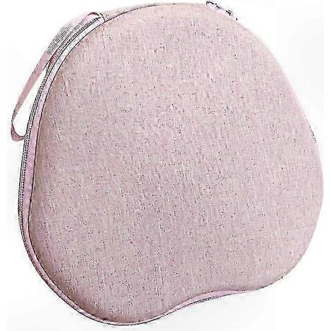 Sac de rangement pour casque audio en EVA antichoc à motif dessin animé rose, adapté aux casques circum-auriculaires. (1/5)