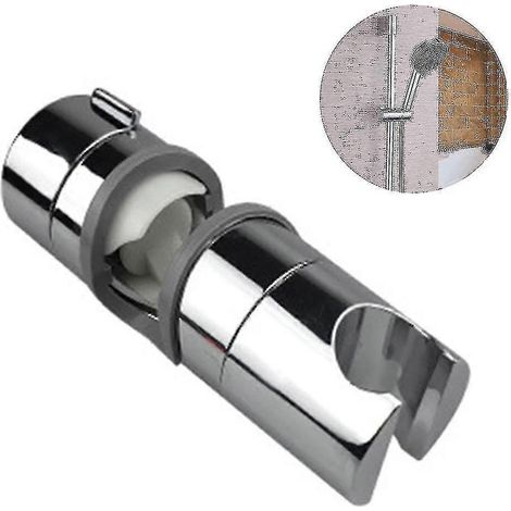 Support de pommeau de douche réglable pour barre de douche coulissante, support universel pour barre de douche coulissante de 18 à 25 mm de diamètre extérieur. (1/4)