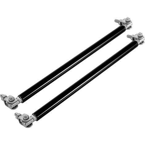 1 Paire de Tiges de Support de Séparateur Avant de 20 Cm, Tige de Modification de Jambe de Force de Barre de Pare-chocs de Voiture (Noir) (1/5)