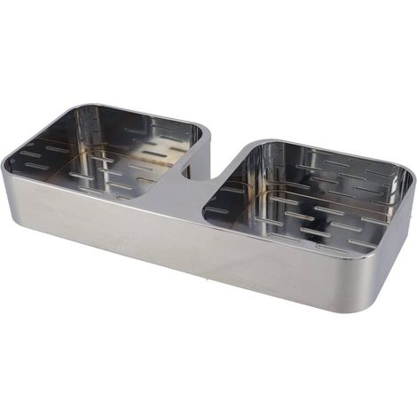 Repisa abs adaptable según el diámetro de la columna de ducha - cromo - Tendance