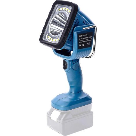 Lampe de travail LED pour batterie Li-ion Makita 14,4 V-18 V, lampe verticale portable à double source lumineuse pour le camping et les activités de plein air. (1/5)