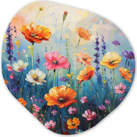 EL CUADRO Flores - Naturaleza - Acuarela - Arte Decorativos de Salon 60x60 (1/4)