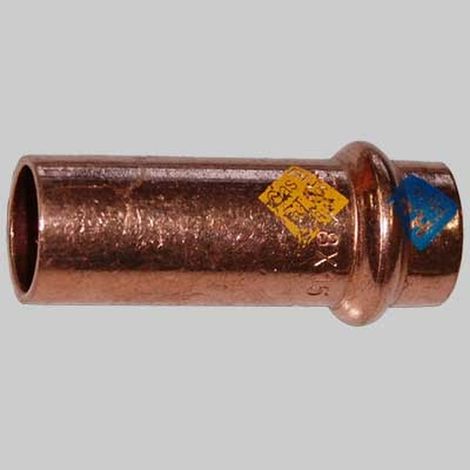 MANICOTTO RAME RIDOTTO A PRESSARE MASCHIO/FEMMINA - 18 x 15