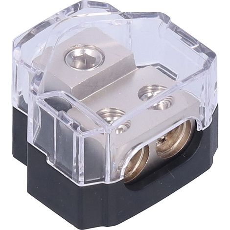 Distributeur de puissance 12V 60A avec porte-fusible 1 entrée 2 sorties pour voiture, camion, bateau et camping-car (1/5)