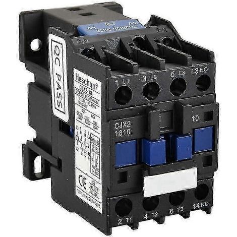 Contacteur CJX2-1810, bobine 220 V 50/60 Hz, tripolaire normalement ouvert, 18 A (1/5)