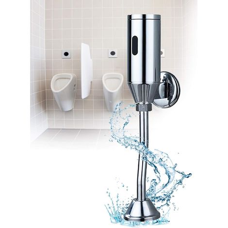 Urinoir automatique avec capteur de rinçage pour montage mural - Valve de chasse intelligente sans contact pour salle de bain, eau, voiture, urinoir - Capteur intelligent (1/5)