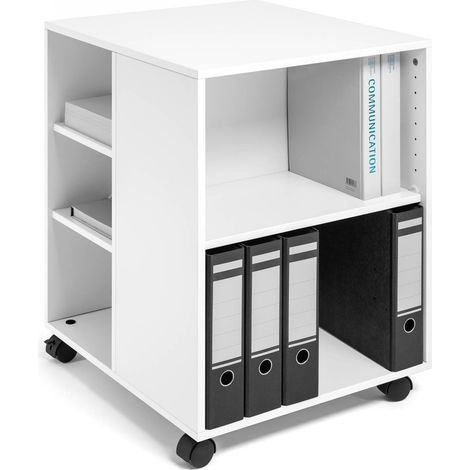 Durable Multifunktions-Wagen 74/59, 3-seitig offen mit 6 Regalböden (528 x 748 x 592 mm), weiß, 311302 (1/3)