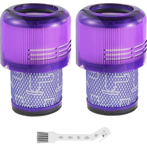 FOREHILL Lot de 2 Filtres pour aspirateur Dyson V11 Animal/Absolute/Torque Drive/Fluffy/Complete Pro V15 Detect SV14 Aspirateur sans fil, Pices de rechange DY-970013-02 & 97001302 (1/5)