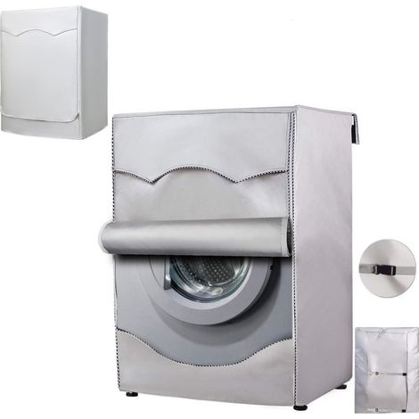 Housse de machine à laver (1 pièce) - Imperméable, résistante aux UV et à la poussière - 60 x 60 x 85 cm - Argent-AquaForge (1/5)