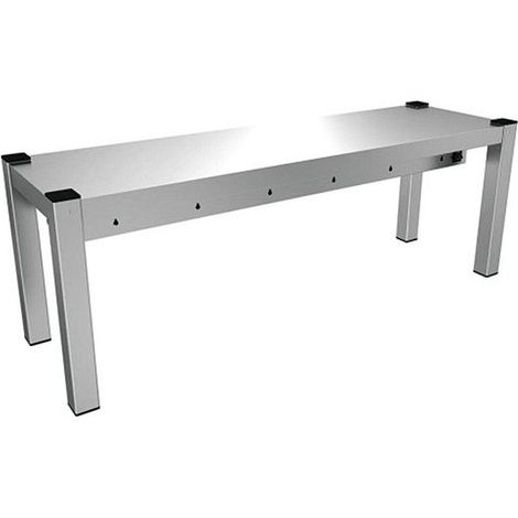 Tablette de service, tablette 1 niveau, côtes ouverts, 1200x300 mm - VIRTUS