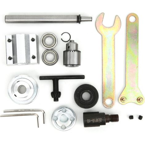 Ortviai Broche sans moteur pour table de sciage ou perceuse – Mandrin à 3 mors JTO, fourchette de serrage 0,3–4 mm, précision 0,005 mm