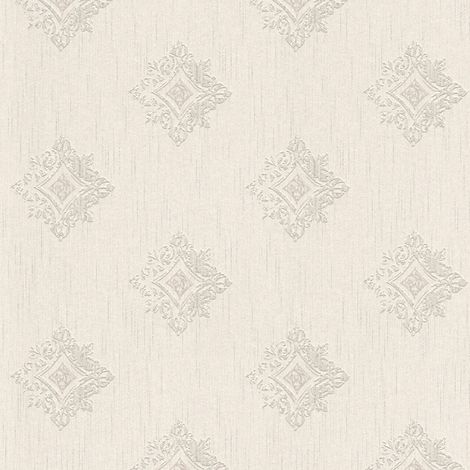 BRICOFLOR Papier peint baroque Tapisserie baroque Papier peint intissé Beige / crème Gris - 10,05 x 0,53 m (1/5)
