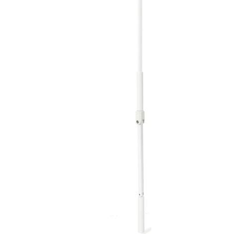 Tringle seule hexagonale Ø 10mm - L1200 - Blanc