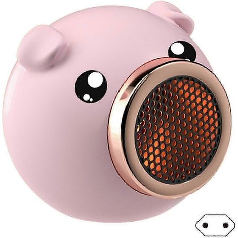 Radiateur d'appoint portable compact sécurisé rose UE pour chambre bureau (1/5)