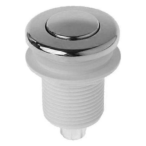 Interrupteur à pression d'air blanc, bouton-poussoir étanche, interrupteur pour baignoire, lavabo ou poubelle, 32 mm (1/5)