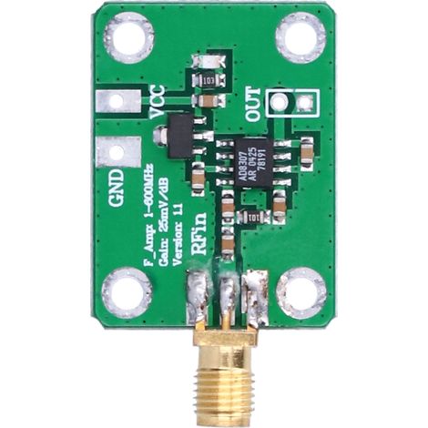 Module de détection AD8307 : wattmètre de signal RF, détection logarithmique, bande passante 1-600 MHz. (1/5)