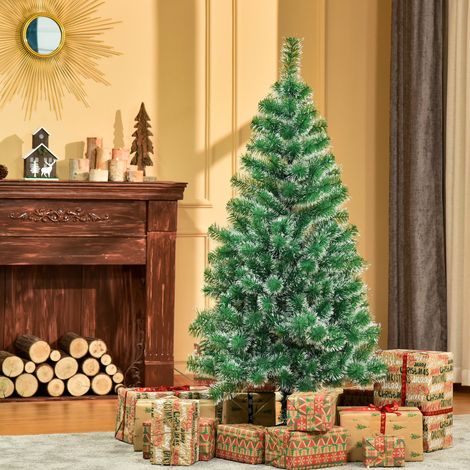 Sapin de Noël artificiel 150 cm Ø75x150 cm Vert avec 416 branches décoration de pour fêtes intérieures Ø75x (1/4)