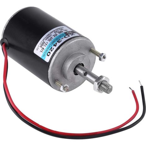 Permanent Magnet DC Motor, 12/24V 30W CW/CCW High Speed Reversible Electric Gear Motor for DIY Generator(12V 3500RPM) (1/5)