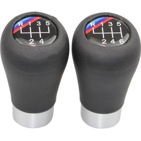 Passend für BMW-Fahrzeuge, runder Schaltknauf für Schaltgetriebe, Schalthebel, Standardmaterial, 5 Gänge, ein Set. (1/4)