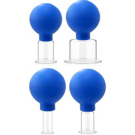 Cupping Facial - Copas De Silicona Al Vacío - Para Drenaje Linfático Y Masaje Facial - 4 Tamaños - Ideal Para Principiantes (1/5)