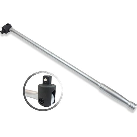 Famex 10672 - Manopola girevole speciale con giuntura, molto lunga, 12,5 mm (1/2"), lunghezza 60 cm (1/2)