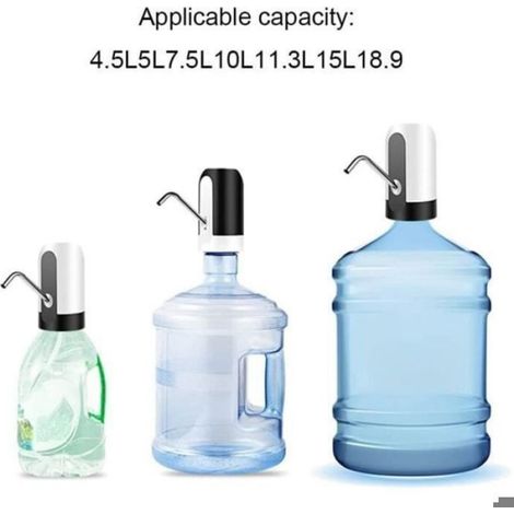 Pompe À Eau - USB Rechargeable - Interrupteur Tactile - Pour Bouteille - Portable - Automatique - 1 Pièce (1/4)