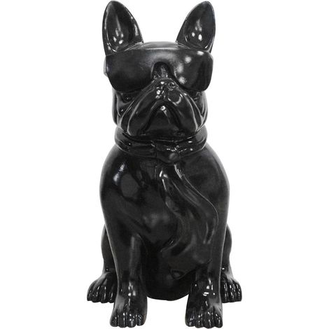 Scultura Decorativa Bulldog Francese Dude Nero