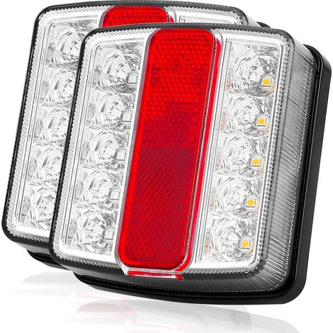 Luci posteriori magnetiche a LED per rimorchi, luci posteriori per rimorchi con luce targa, universali 12V 7,5 m per camper, roulotte, camion e rimorchi
