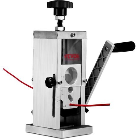 VEVOR Machine a Denuder Manuelle 1,5-38 mm Denudeur Cable avec Manivelle Denudeuse Cuivre Pince a Denuder Depouillement Fil Electrique pour Recyclage Cuivre Peut Être Connecte a Perceuse Non Incluse
