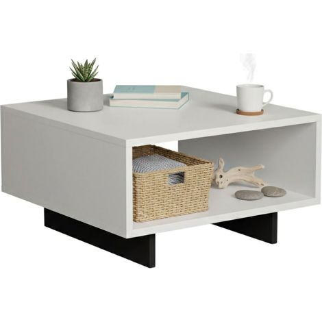 Couchtisch Sondalo, ein Fach, 60x60x32h cm Weiß