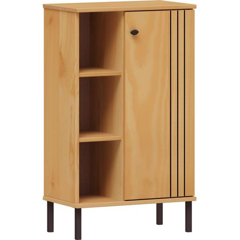 Badezimmer Kommode Kiefer massiv eichefarbig WILLOW-69 (1/5)