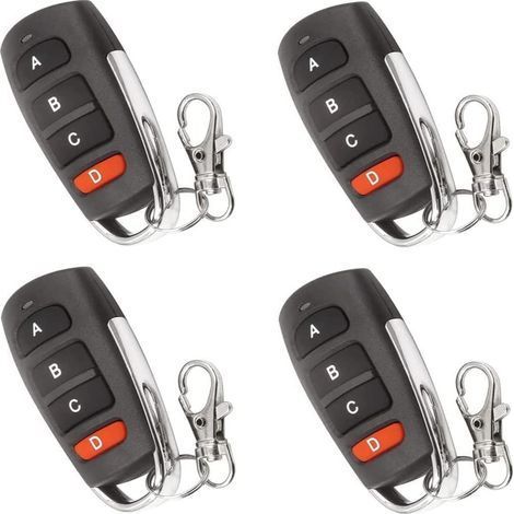 Telecommande Portail - 433 MHz - Pour Garage Portail Voiture Fenetre - 4 Pieces (1/5)
