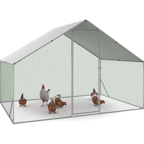 Recinzione per polli di 6 m² con rete metallica in acciaio zincato 3x2 M (1/5)