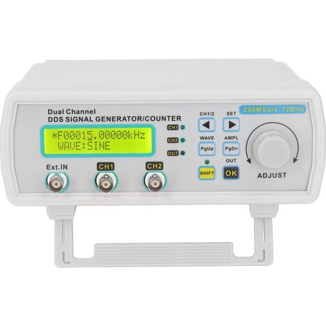 Générateur de signaux DDS 20MHz 5V DC double canal, compteur de fréquence arbitraire, prise US 100-240V, appareil de test électronique (1/5)