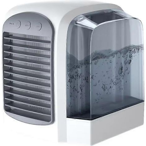 Mini climatiseur portable de bureau USB, climatiseur à eau, ventilateur (1/4)