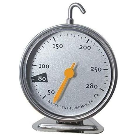 Thermomètre de four en acier inoxydable avec crochet, ustensile de cuisine précis et pratique (1/5)